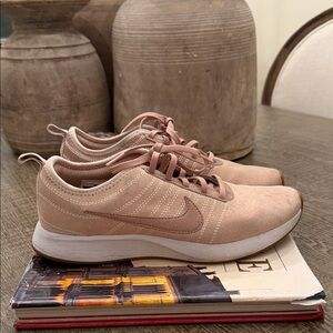 Nike Women’s Dusty Pink Suede Low-Top Sneakers